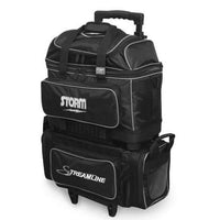 Storm Streamline 4 Ball Roller Black/SilverBowling Bag - BowlersParadise.com