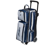 KR Strikeforce Konvoy Triple Ball Roller Navy/Silver Bowling Bag - BowlersParadise.com