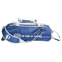 Vise Clear Top 3 Ball Tote Navy/ Silver Bowling Bag - BowlersParadise.com