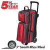 KR Strikeforce Konvoy Triple Ball Roller Red/Smoke Bowling Bag - BowlersParadise.com