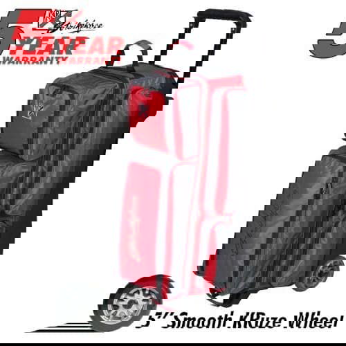 KR Strikeforce Konvoy Triple Ball Roller Red/Smoke Bowling Bag - BowlersParadise.com