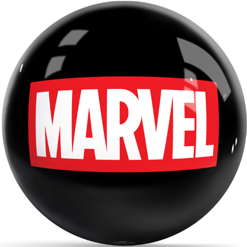 OnTheBallBowling Marvel Classic Logo Black Undrilled Bowling Ball