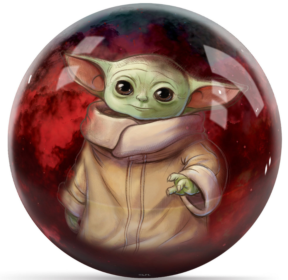 OnTheBallBowling Star Wars Grogu Din Djarin Undrilled Bowling Ball