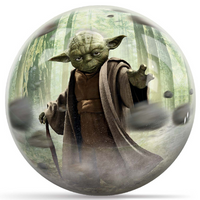 OnTheBallBowling Star Wars Yoda in Forest Bowling Ball