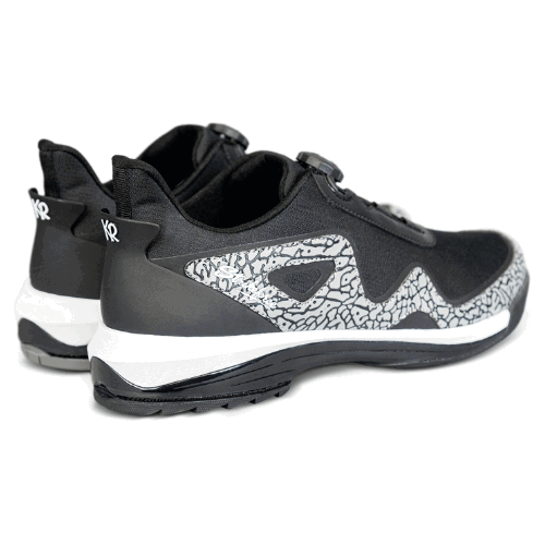KR Strikeforce TPC The Gladiator Black/Stone High Performance Mens Right Hand Bowling Shoes - BowlersParadise.com