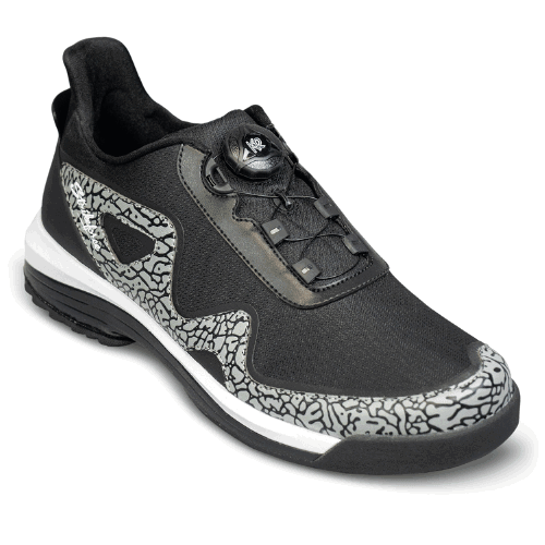 KR Strikeforce TPC The Gladiator Black/Stone High Performance Mens Wide Right Hand Bowling Shoes - BowlersParadise.com