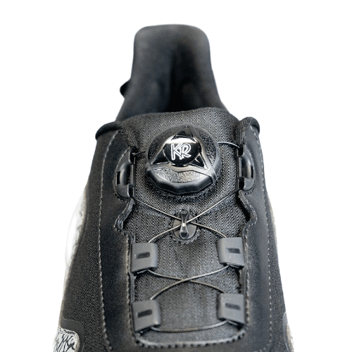 KR Strikeforce TPC The Gladiator Black/Stone High Performance Mens Wide Right Hand Bowling Shoes - BowlersParadise.com