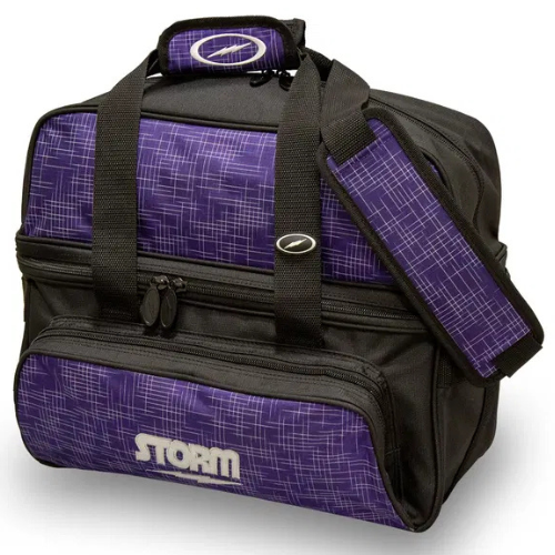 Storm 2 Ball Deluxe Tote Abstract Purple Bowling Bags