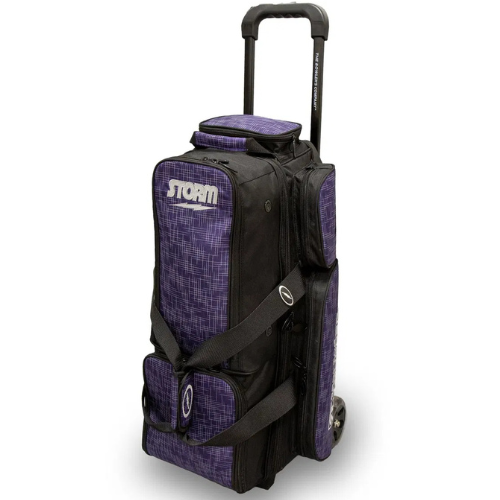 Storm Rolling Thunder 3 Ball Roller Abstract Purple Bowling Bags