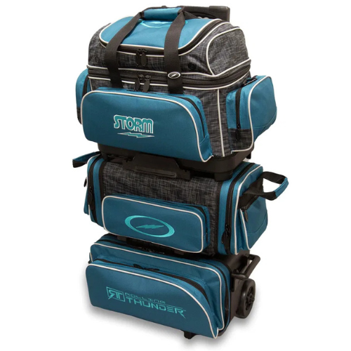 Storm Rolling Thunder 6 Ball Roller Steel Blue Bowling Bags