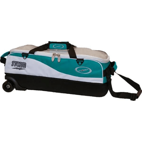 Storm 3 Ball Travel Tote Pro White/Teal Bowling Bag