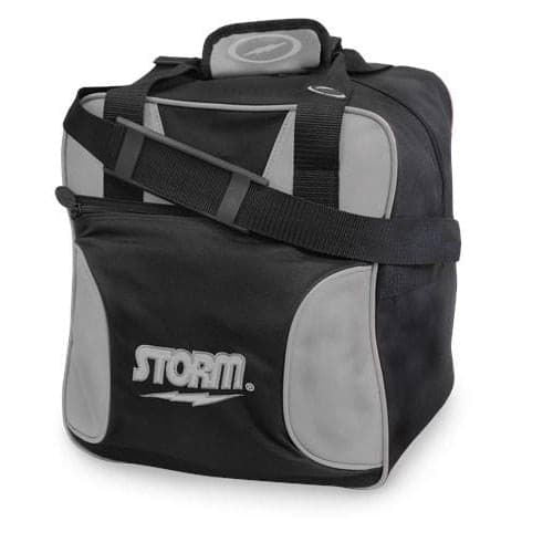 Storm 1 Ball Solo Black Silver Bowling Bag - BowlersParadise.com