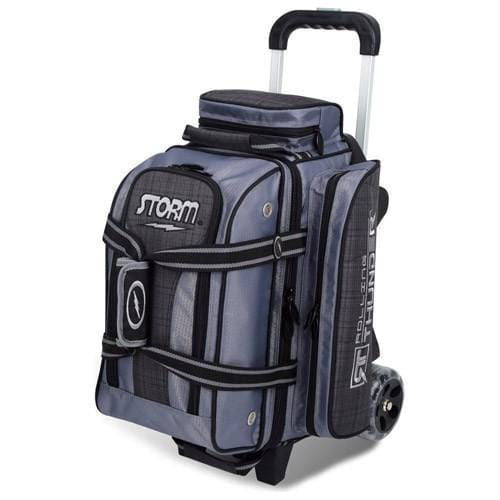 Storm Rolling Thunder 2 Ball Charcoal Plaid Grey Black Bowling Bag - BowlersParadise.com
