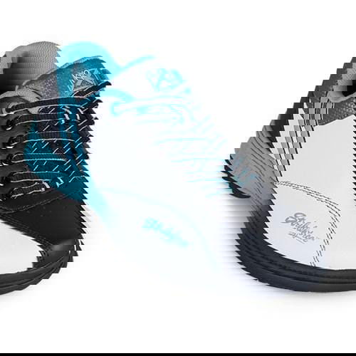 KR Strikeforce Womens Starr White/Black/Teal Left Hand Bowling Shoes - BowlersParadise.com