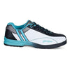 KR Strikeforce Womens Starr White/Black/Teal Right Hand Bowling Shoes - BowlersParadise.com