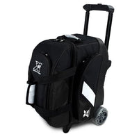 Tenth Frame Deluxe Double Roller Bowling Bag Black - BowlersParadise.com