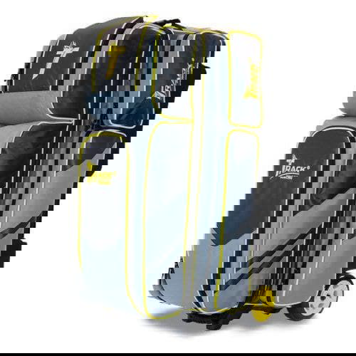 Track Select Triple Roller Grey Yellow Bowling Bag - BowlersParadise.com