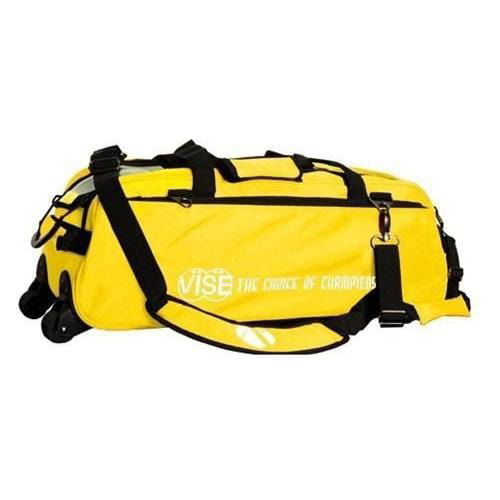 Vise Clear Top 3 Ball Tote Yellow Bowling Bag - BowlersParadise.com