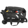 KR Strikeforce Cruiser Double Roller Bowling Bag Black/White - BowlersParadise.com
