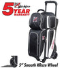 KR Strikeforce Fast Triple Roller Black/White Bowling Bag - BowlersParadise.com