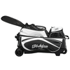KR Strikeforce Drive Black/White Triple Roller Double Wheel Bowling Bag - BowlersParadise.com