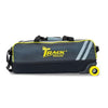 Track Select Triple Tote Grey/Yellow Bowling Bag - BowlersParadise.com