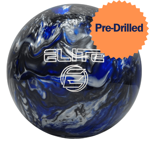 PRE-DRILLED ELITE Star Blue/Black/Silver Bowling Ball