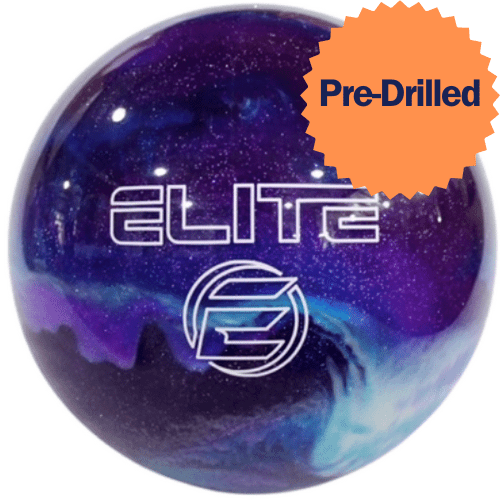 PRE-DRILLED ELITE Star Purple/Royal/Silver Pearl Bowling Ball