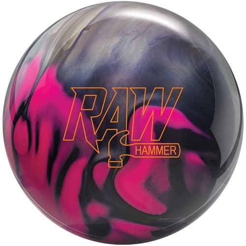 Hammer Raw Pearl Purple/Pink/Silver Bowling Ball.