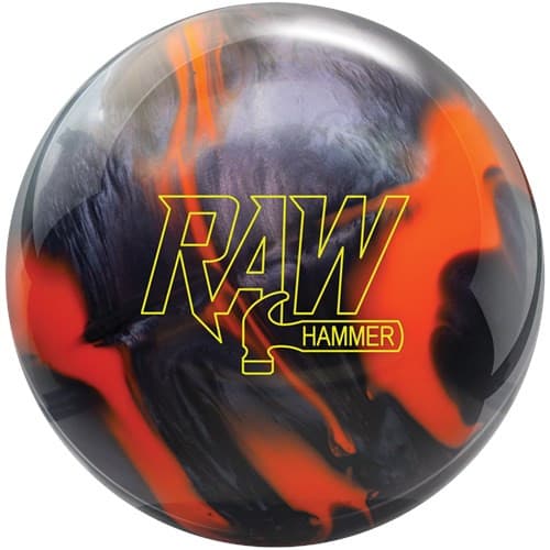 Hammer Raw Hybrid Orange/Black Bowling Ball.