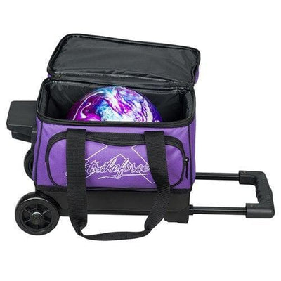 KR Strikeforce Hybrid Black Purple Single Roller Bowling Bag.