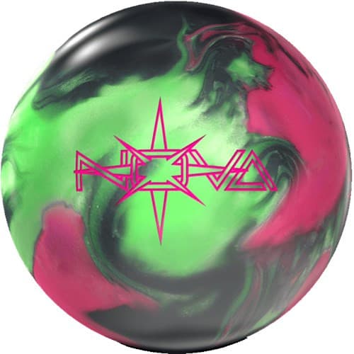 Storm Nova Hot Pink Lime Jet Black Hybrid Bowling Ball.
