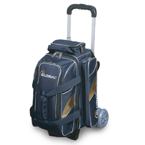 900 Global 2 Ball Deluxe Roller Blue/Gold Bowling Bag