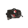 900Global 3 Ball Deluxe Roller Black Red Silver Bowling Bag.