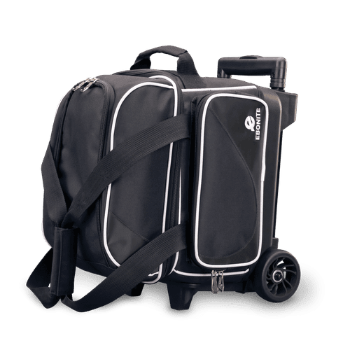Ebonite Transport Black Single Roller Bowling Bag.
