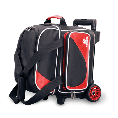Ebonite Transport Red Single Roller Bowling Bag.