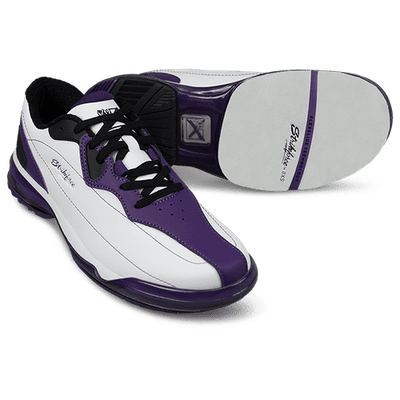 KR Strikeforce Dream White/Purple Left Hand High Performance Women's Bowling Shoe.