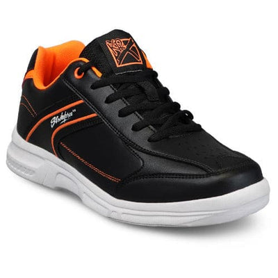 KR Strikeforce Mens Flyer Lite Black Orange Bowling Shoes.