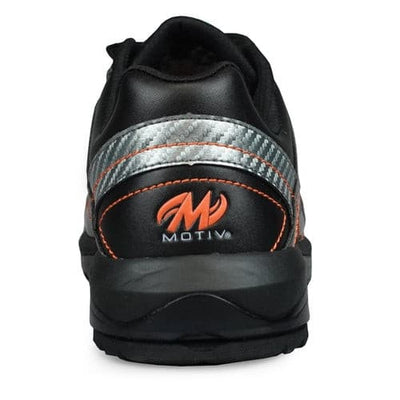Motiv Mens Propel Black/Carbon/Orange Left Hand Bowling Shoes.