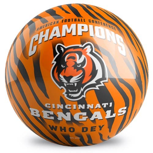 OnTheBallBowling NFL AFC Champs Cincinnati Bengals Ball.