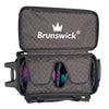 Brunswick Quest Double Roller Black Bowling Bag.
