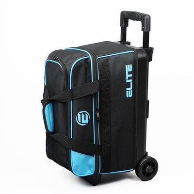 Elite Basic Double Roller Aqua Bowling Bag.