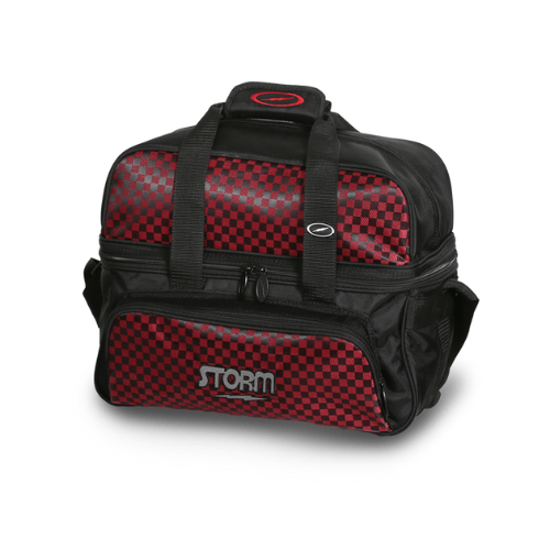Storm 2 Ball Tote Deluxe Black/Checkered Red Bowling Bag