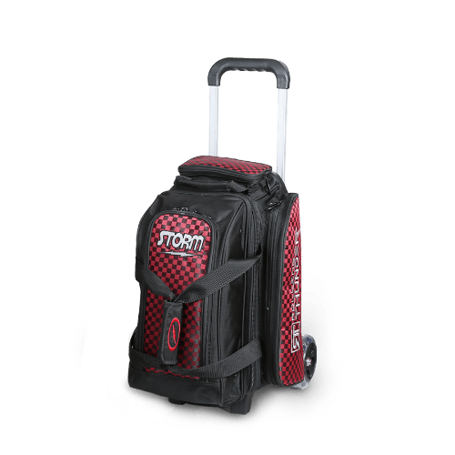 Storm Rolling Thunder 2 Ball Roller Checkered Bowling Bag Black/Red