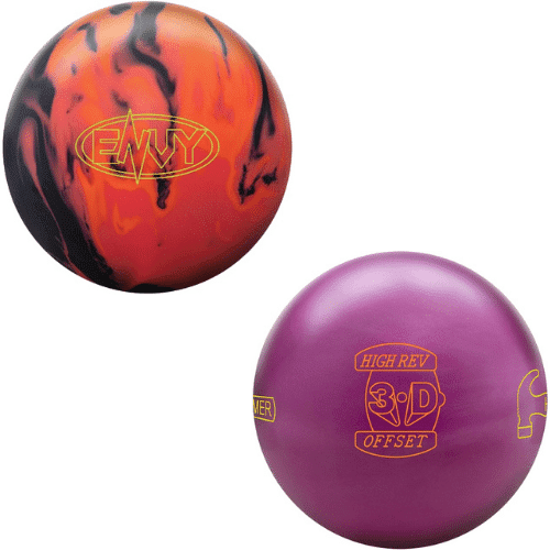 Hammer Envy & Hammer High Rev 3-D Offset Bowling Balls (2 Ball Bundle).