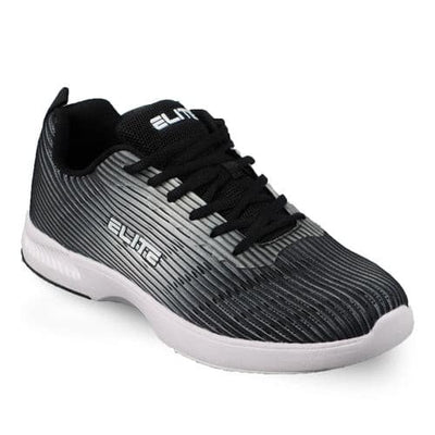 ELITE Men's Wave Black/Grey Bowling Shoes.