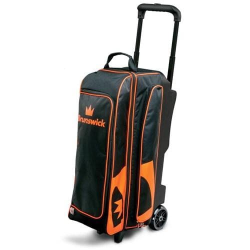 Brunswick Blitz Triple Roller Black Orange Bowling Bag