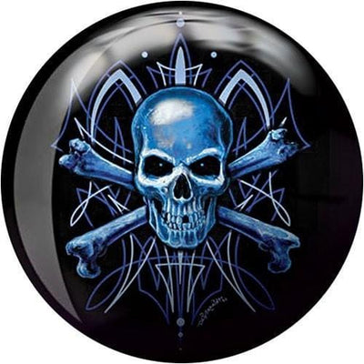 Brunswick Blue Skull Viz-A-Ball Bowling Ball