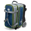 Brunswick Crown Deluxe Double Roller Navy Lime Bowling Bag