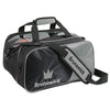 Brunswick Crown Double Tote Plus Silver Bowling Bag Holds Shoes